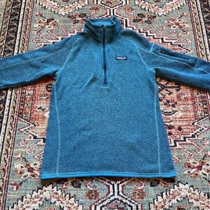 PATAGONIA Better Sweater 1/4-Zip Fleece - Utility Blue - Size Medium